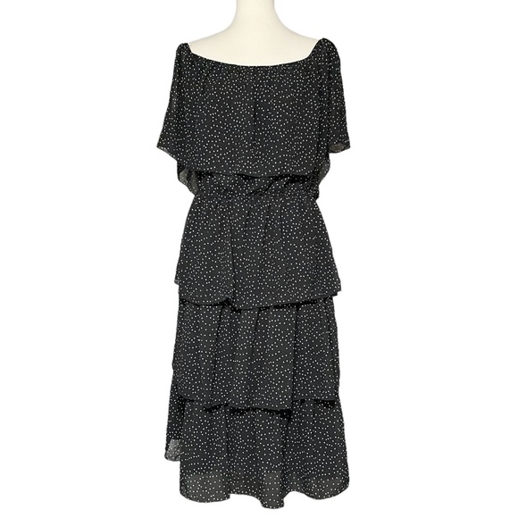 WD.NY Women’s Polka Dot Dress Off The‎ Shoulder Style - Picture 1 of 11